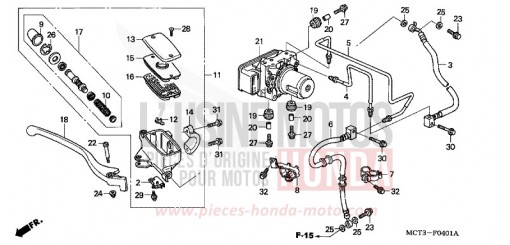 MAITRE-CYLINDRE FREIN AV. (FJS600A3/A4/A5) FJS600A5 de 2005